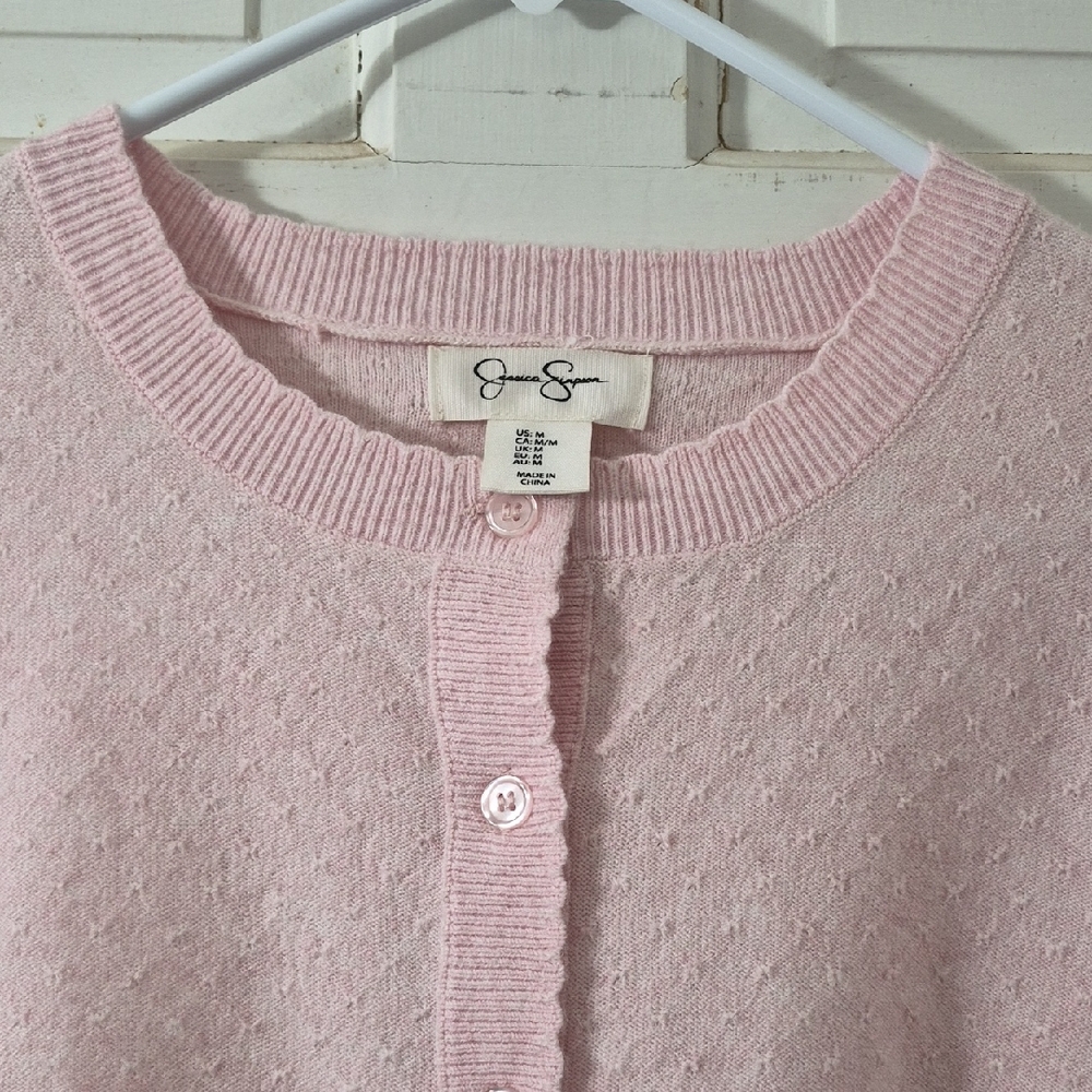 Jessica Simpson Light Pink Knit Cardigan - Picture 3 of 5